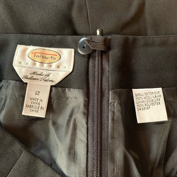 Talbots Black Wool Pencil Skirt - Picture 6 of 7
